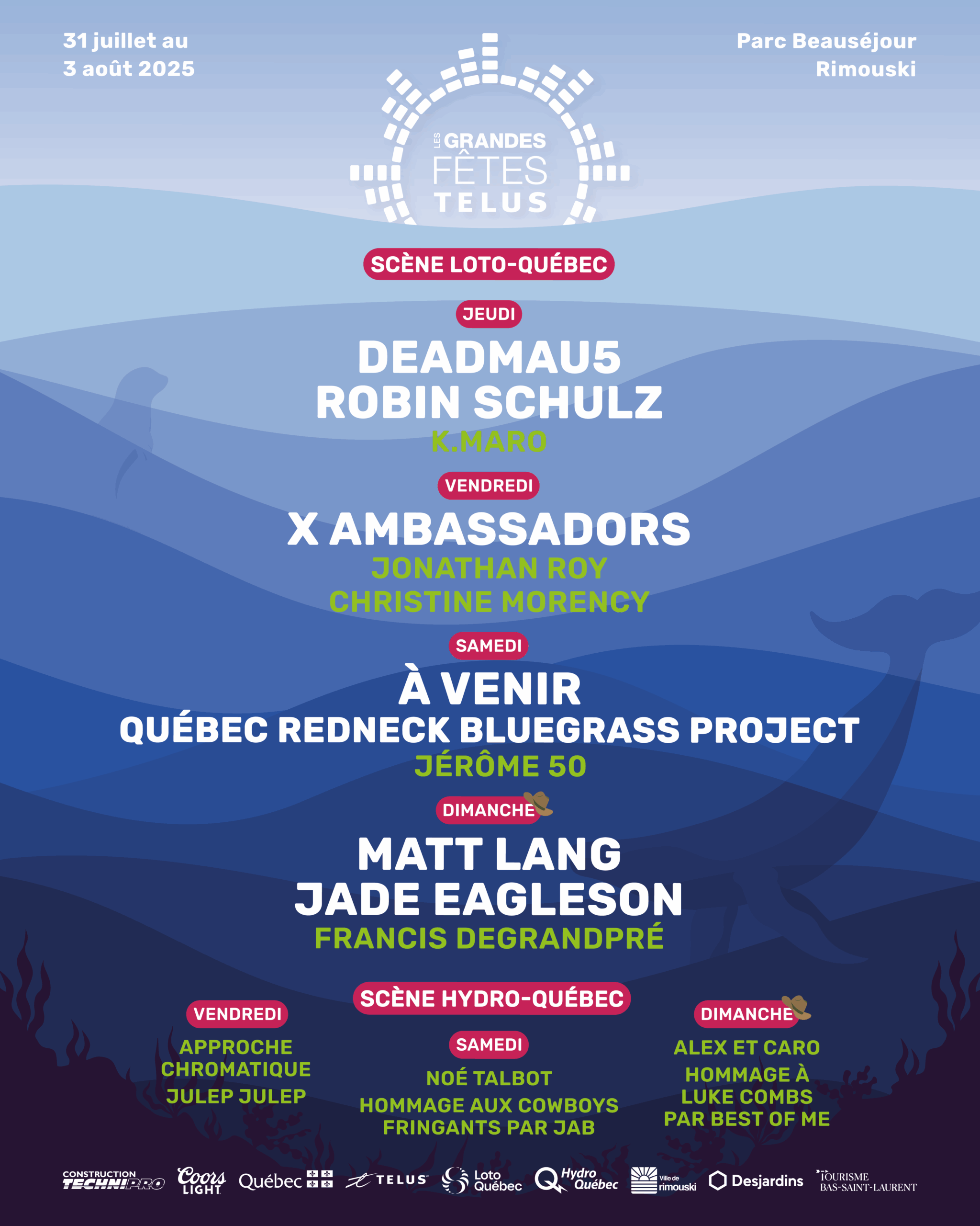 Les Grandes Fêtes TELUS | Lineup 2025